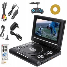 Odtwarzacz DVD Przenośny Samochodowy Usb Konsola 7.8" 16:9