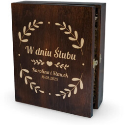 W dniu ślubu - imiona + data -