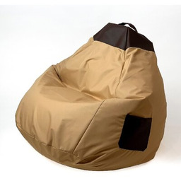 GO GIFT Pufa worek Chillout XXL Kremowo-brązowy 140
