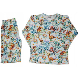 Piżama dziecięca Dino, bawełna, produkt polski, jakość premium,