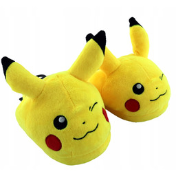 Kapcie dziecięce ciepłe Pokemon 3D Pikachu Gra r.