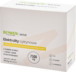 Biowen Move Elektrolity, smak cytrynowy, 30 saszetek
