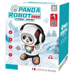 Robot Panda W Słuchawkach Interaktywna Zabawka Dla Dzieci