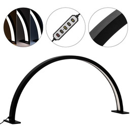 Lampa kosmetyczna LED łuk 35W biurkowa bezcieniowa czarna