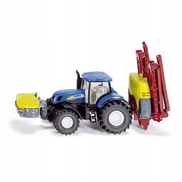 Zabawka traktor New Holland T7070 z opryskiwaczem Kverneland