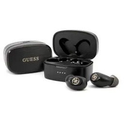Guess GUTWSJL4GBK Dokanałowe Bluetooth 5.0 Czarny Słuchawki bezprzewodowe