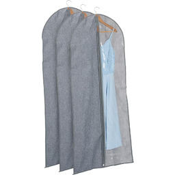 Relaxdays Długi worek na ubrania, zestaw 3 sztuk,
