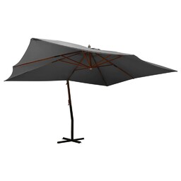 vidaXL Wiszący parasol z drewnianym słupkiem, 400x300 cm,