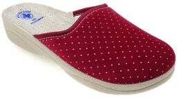 Kapcie pantofle LNIANE wygodne PAMI 091 bordo