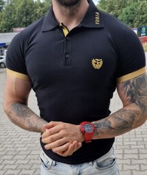 Koszulka Polo złoty haft Furia
