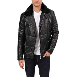 Kurtka męska skórzana Blue Wellford Louison ramoneska skóra