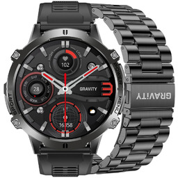 SMARTWATCH męski GRAVITY POŁĄCZENIA KOMPAS BAROMETR CHAT AI
