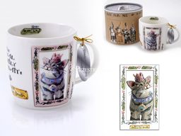 KUBEK PORCELANOWY W POJEMNIKU - ROYAL FURMILY -