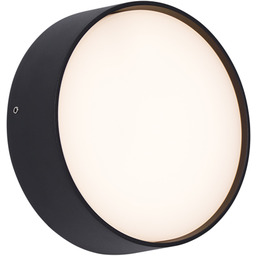 QAZQA Nowoczesna lampa ścienna zewnętrzna czarna z LED