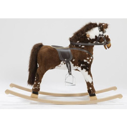 Mały konik na biegunach Alex w łaty, zabawka