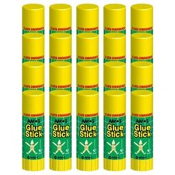 Klej w sztyfcie 22g Amos BOX 20 szt