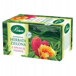 BiFix Ekspresowa herbata zielona z opuncją figową, 20x2g