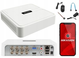 Rejestrator monitoringu 5w1 Ahd Tvi Hikvision 8 kanałów