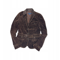 Bawełniana brązowa kurtka damska RALPH LAUREN S