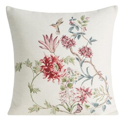 Eurofirany Poszewka dekoracyjna 45x45 Chp 1295 naturalna czerwona