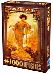 Puzzle 1000 Stare plakaty, Reklama perfum - D-Toys