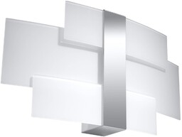 Sollux LAMPA ścienna SL.0350 szklana OPRAWA kinkiet chrom