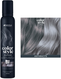 Indola Profession Color Style Mousse, pianka koloryzująca, antracyt,