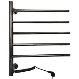 Grzejnik elektryczny do łazienki na ścianę czarny chrom