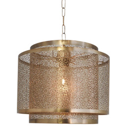 Lampa Wiszące By Rydéns, Hermine, ściemnialny, złoty mosiężny,