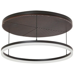 Lampa Sufitowa Lucande, Orven, ściemnialny, czarny, salon, metal,