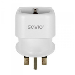 Savio Adapter podróżny, gniazdo EU - wtyk UK