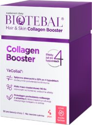 Biotebal Hair & Skin Collagen Booster, smak liczi,