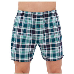 Bokserki męskie Comfort 2291 niebiesko-zielone