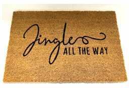 Wycieraczka kokosowa Jingle all the way, 39 x