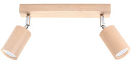 Plafon BERG 2 naturalne drewno - Sollux