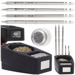 Zestaw 4x Grot Lutowniczy T12 Oss Podstawka Organizer