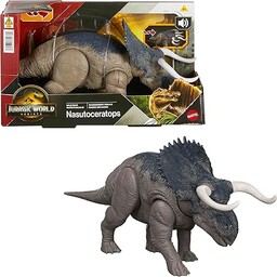 Mattel Jurassic World: Odrodzenie Nasutoceratops Ryczący dinozaur Figurka