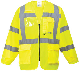 PORTWEST S475 KAMIZELKA OSTRZEGAWCZA EXECUTIVE Z RĘKAWAMI; ŻÓŁTY