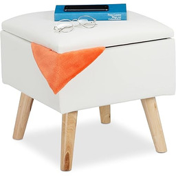 Relaxdays Taboret do siedzenia z miejscem do przechowywania,