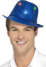 Light Up Sequin Trilby Hat