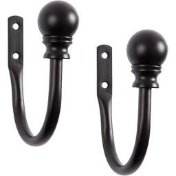 Kenney Davenport zasłona okienna para, matowa czarna