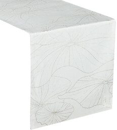Bieżnik 35 x 140 Dekoracyjny Velvet Blink18 Biały