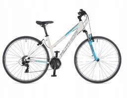 Rower Cross 700 Author Linea 17" biało niebieski