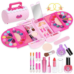 Kuferek kosmetyków z kosmetykami dla dzieci kosmetyczka błyszczyki