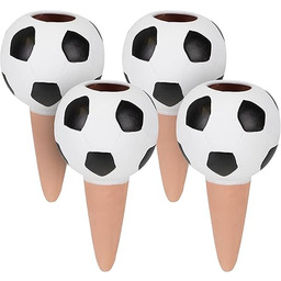 Relaxdays Stożek gliniany do nawadniania, zestaw 4 szt,