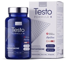 Testo Formula Suplement Diety, Dr. Hunt, 30 kapsułek