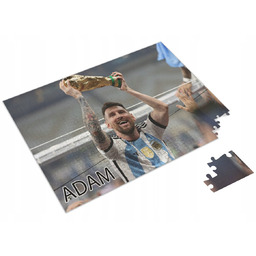 Puzzle + MESSI piłka nożna sport prezent A3