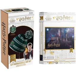 Harry Potter Bundle, czapka z pomponem Slytherin &