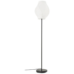 Lampa Podłogowa Lucande, Tovina, biały, jadalnia, tkanina tekstylia,