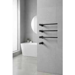 Grzejnik elektryczny podtynkowy chrom czarny GT3 STELLMAN